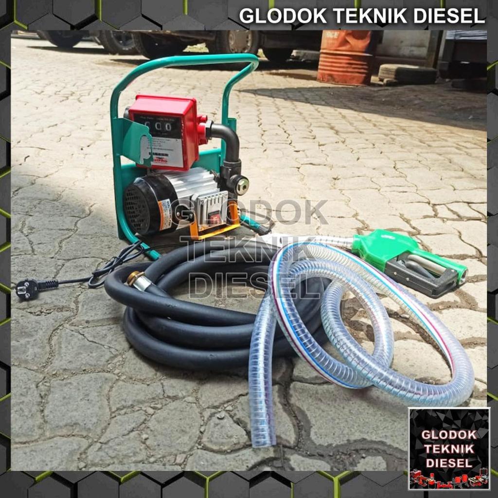 Pompa Minyak Oli Solar Elektrik with flow meter WIPRO PMEF3 ORIGINAL