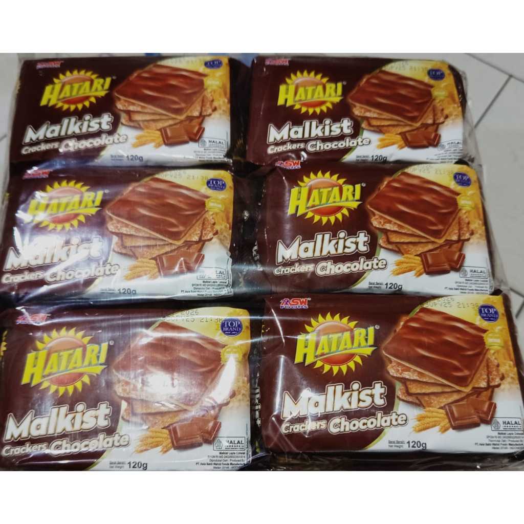 HATARI MALKIST CRACKERS CHOCOLATE 120g MURAH