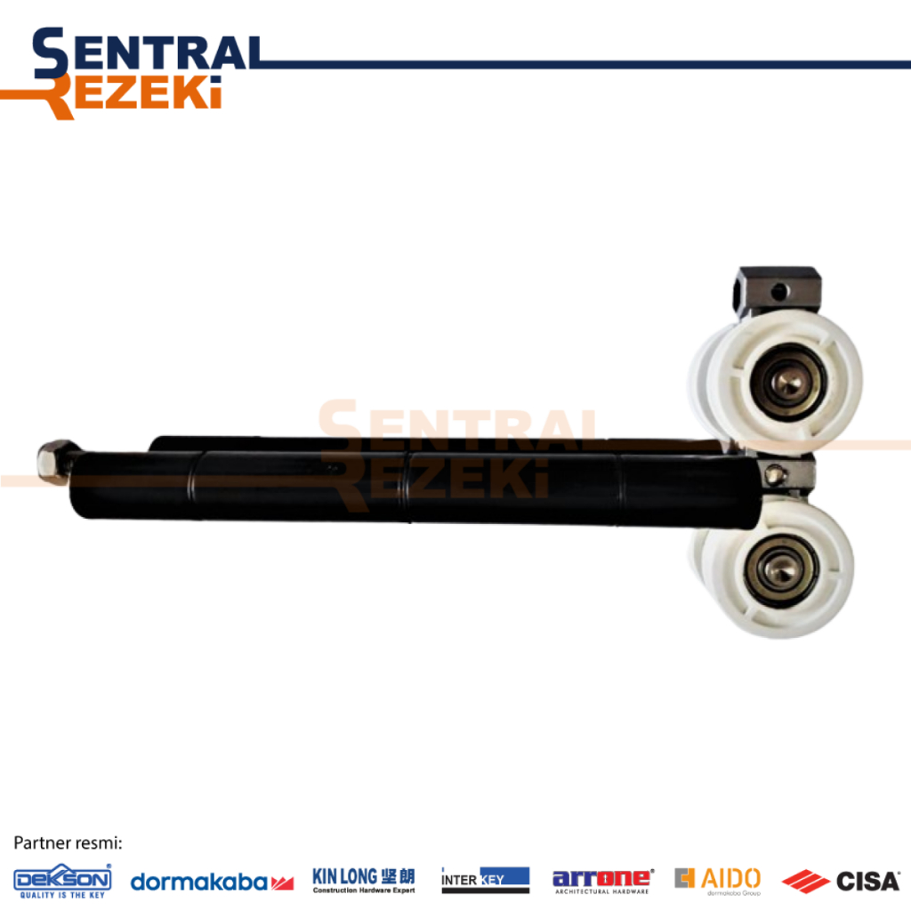 RODA ATAS RODA BAWAH PINTU LIPAT SET KINLONG HITAM