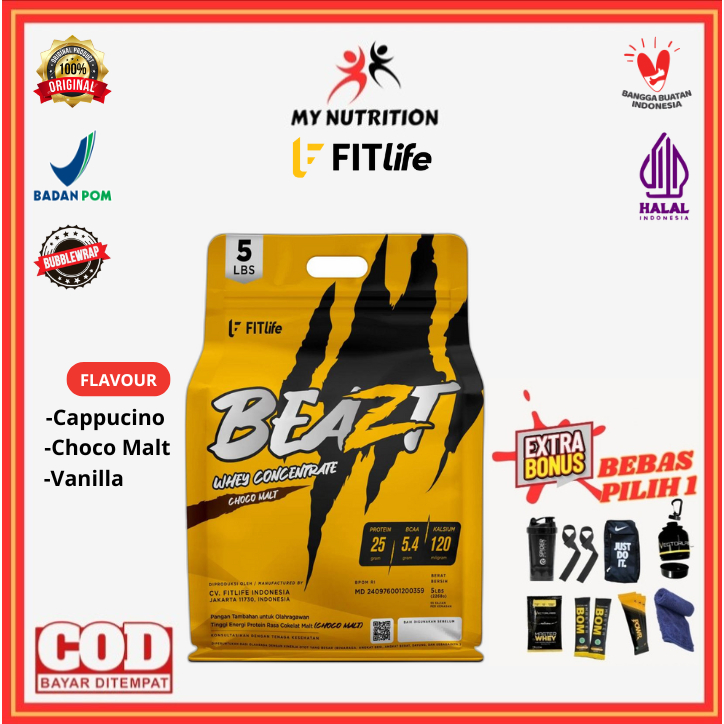 FITLIFE Beazt Whey Concentrate 5 Lbs Beast Wpro Whey Protein Fitlife Wpro Concentrate