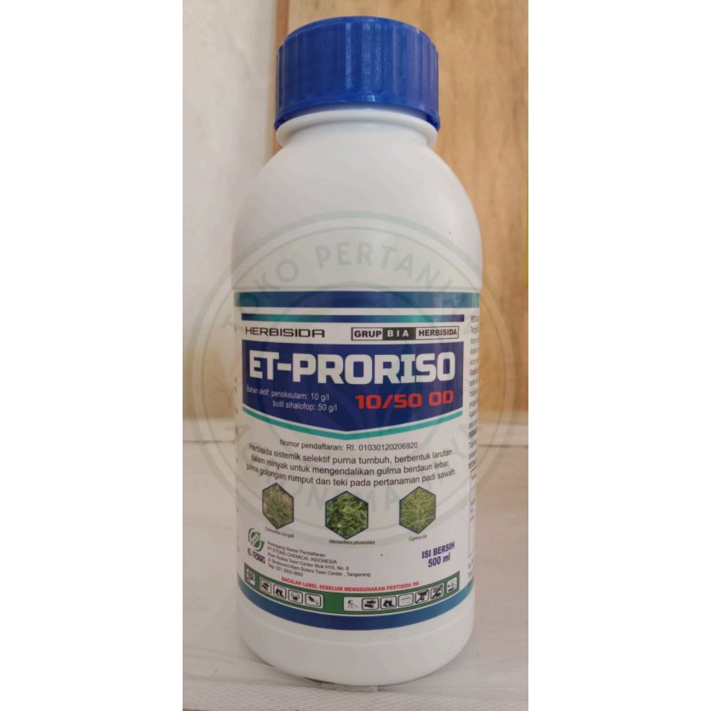 ET-PRORISO 500ml / Herbisida Selektif Purna Tumbuh untuk Mengendalikan Gulma