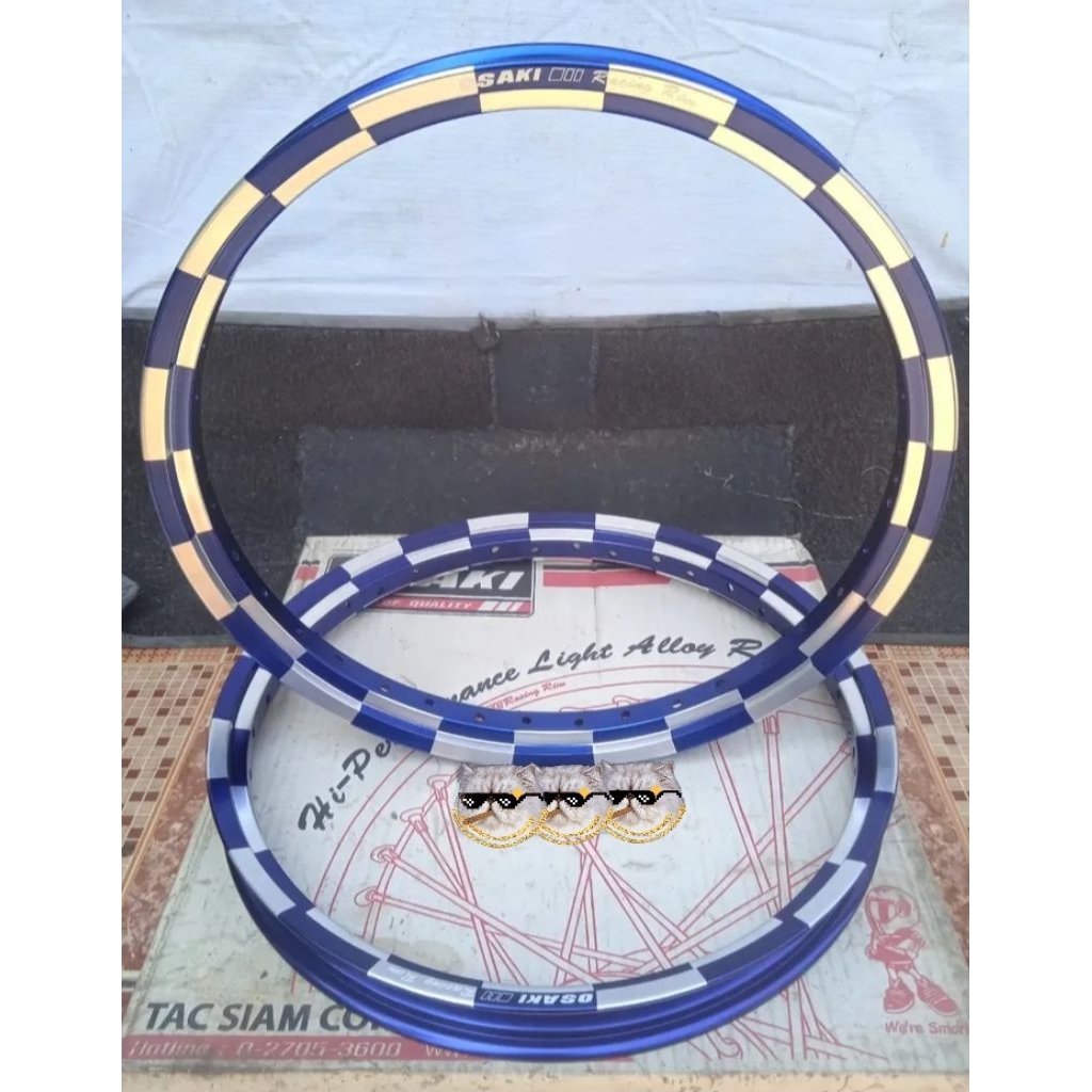 Velg original Osaki Thailand model T Shape (Akront catur) Uk 140 140 Ring 17 universal