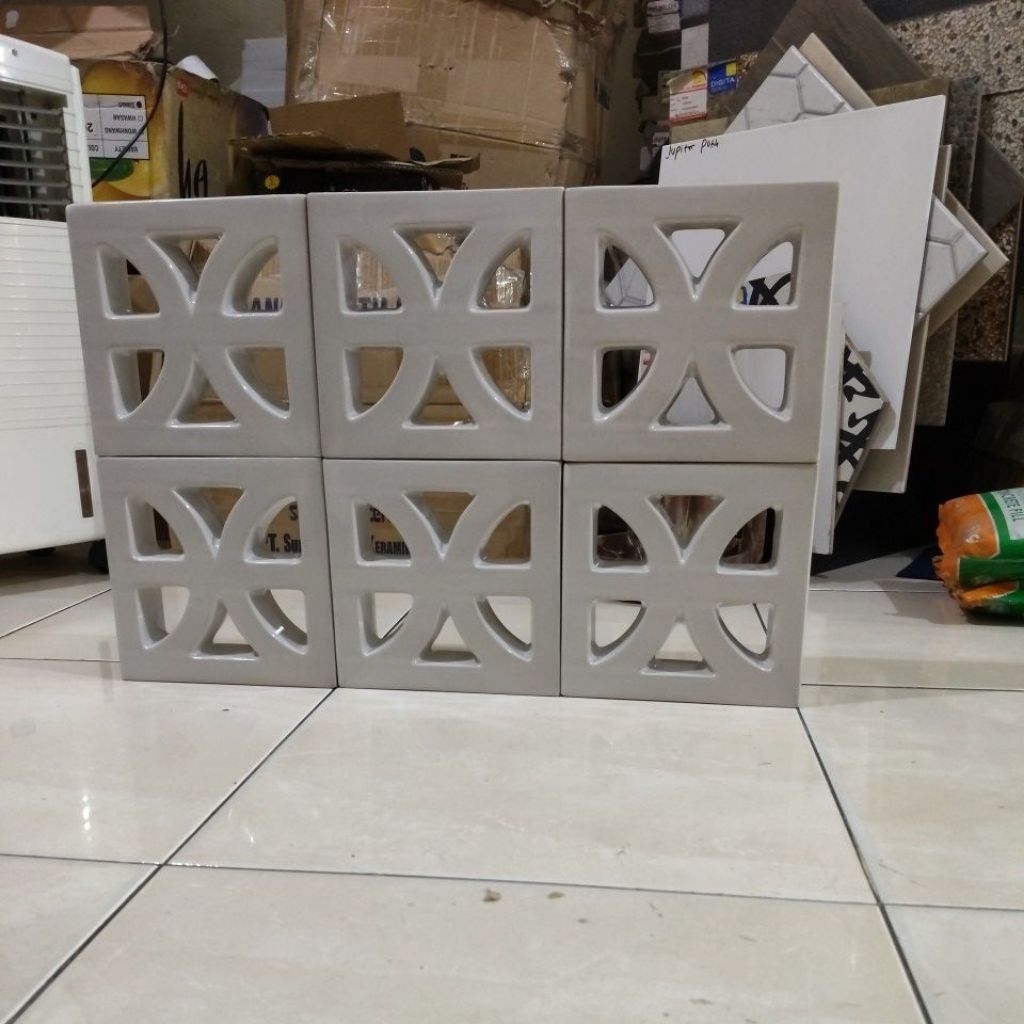 roster keramik eco RO154 20x20 putih