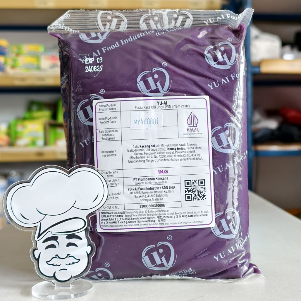 Yu Ai Taro 1Kg / Taro Yu-Ai 1Kg / Pasta Talas Yu-Ai 1Kg / Filling Taro Yu-Ai 1Kg