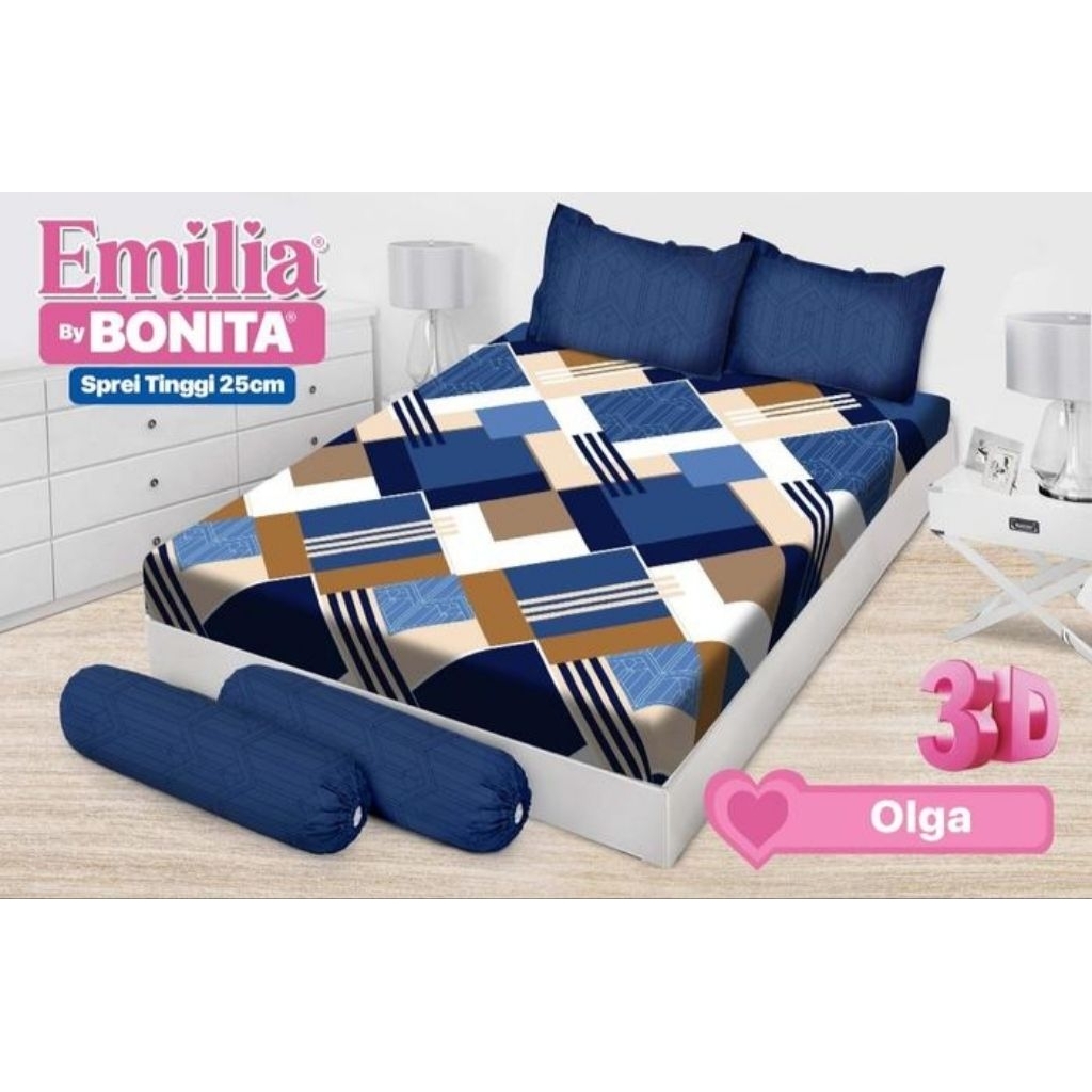 Sprei Emelia Bantal 4 Guling 2 By Bonita