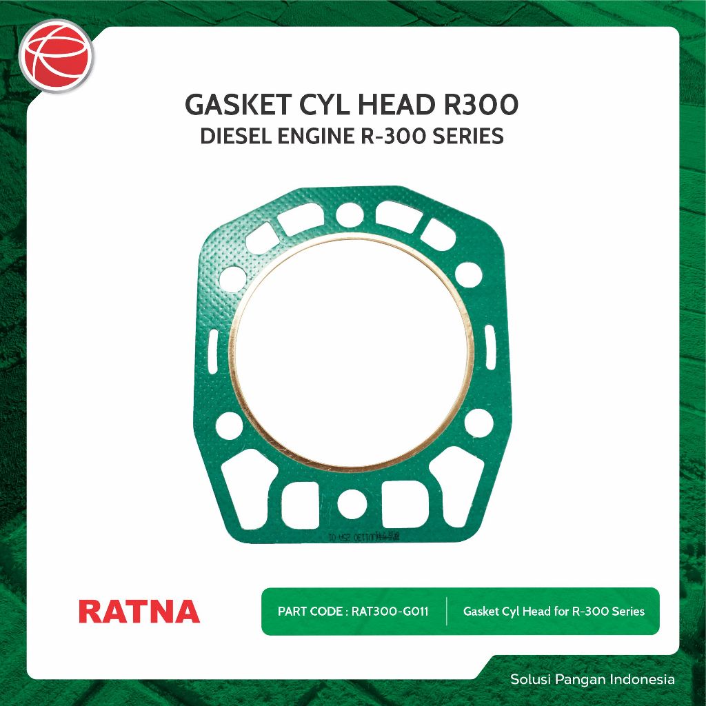 GASKET CYL HEAD R300 / SPAREPART FOR RATNA R300 / MESIN DIESEL RATNA / DIESEL ENGINE / MESIN SOLAR