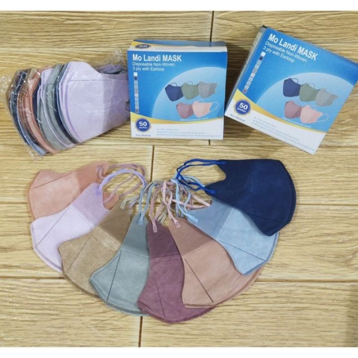 masker duckbill perkotak isi 50 pcs masker medis masker high quality box 5ply putih hitam