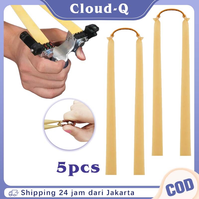 5Pcs 1.5mm Aksesoris Ketapel / Karet Flatband Ketapel / Tali Karet Ketapel