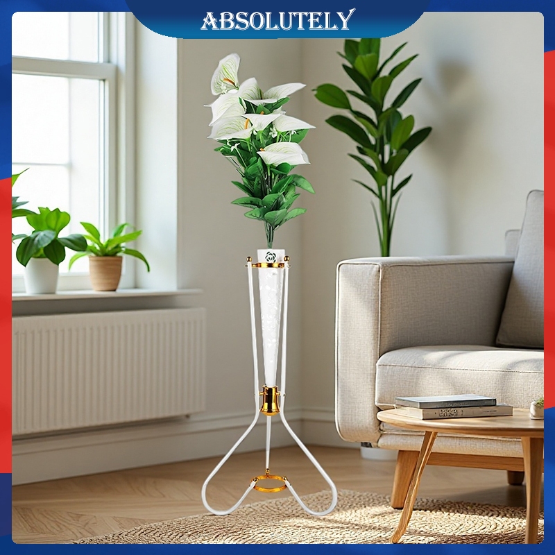​​Keranjang Bunga Penyambut Lorong Dekorasi Set Bunga Hias Anthurium Lily 18 Tangkai Artificial Pot 