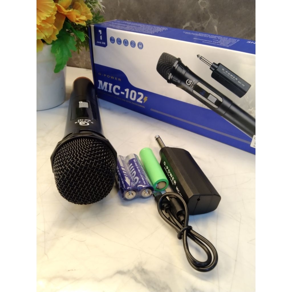G-power mic wireless 102 Mic tanpa kabel