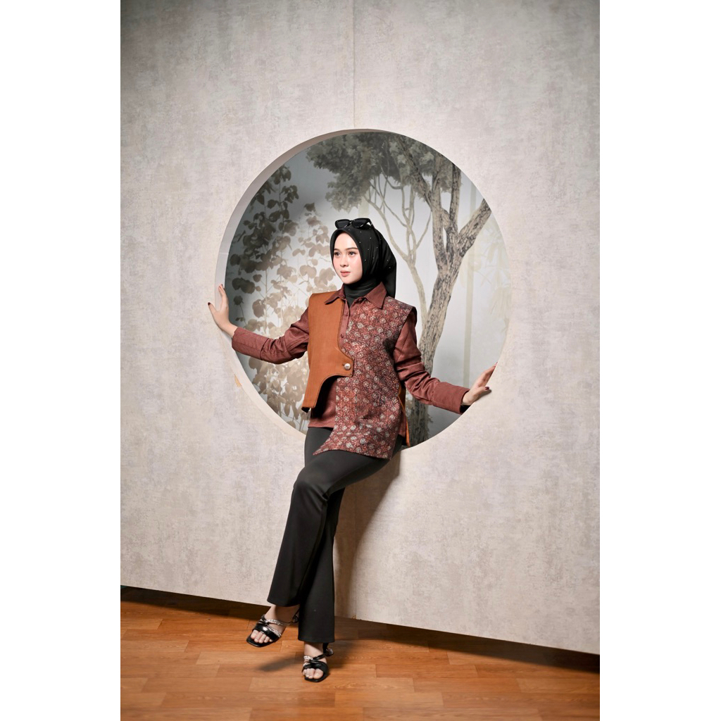 vest pria wanita batik jambi