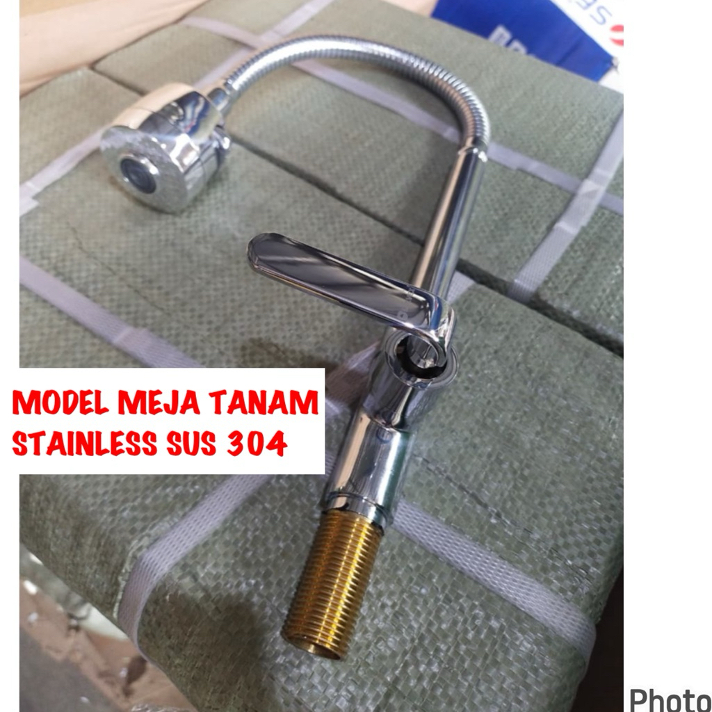 Keran Angsa meja hitam Kran Tembok1/2 inc/ kran dapur fleksibel meja Promo kran dapur meja kran flek