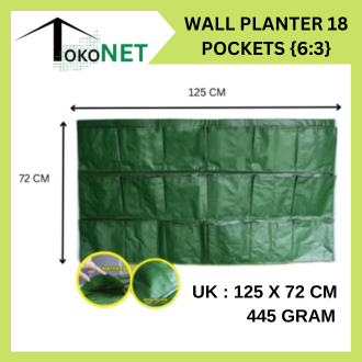 Wall Planter Bag 18 Kantong Pot Dinding Hijau Planter Bag Vertical