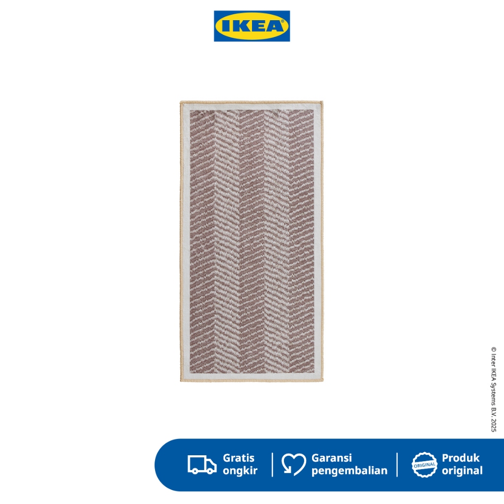 IKEA SHUFU Keset Multifungsi Krem Bergaris 45x90cm