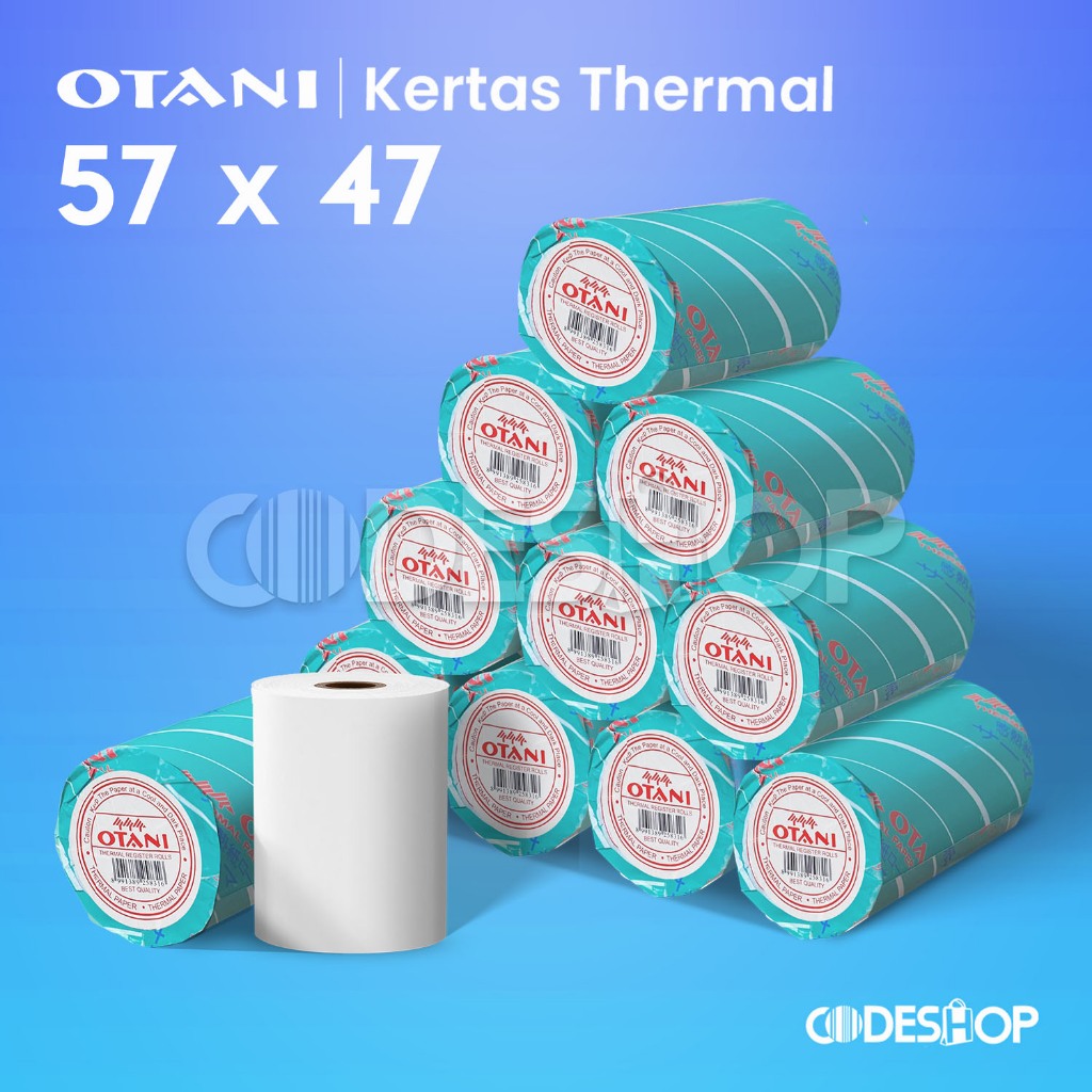 KERTAS PRINTER TERMAL UKURAN 58 x 48MM  58MM  58X48 OTANI MURAH KERTAS KASIR