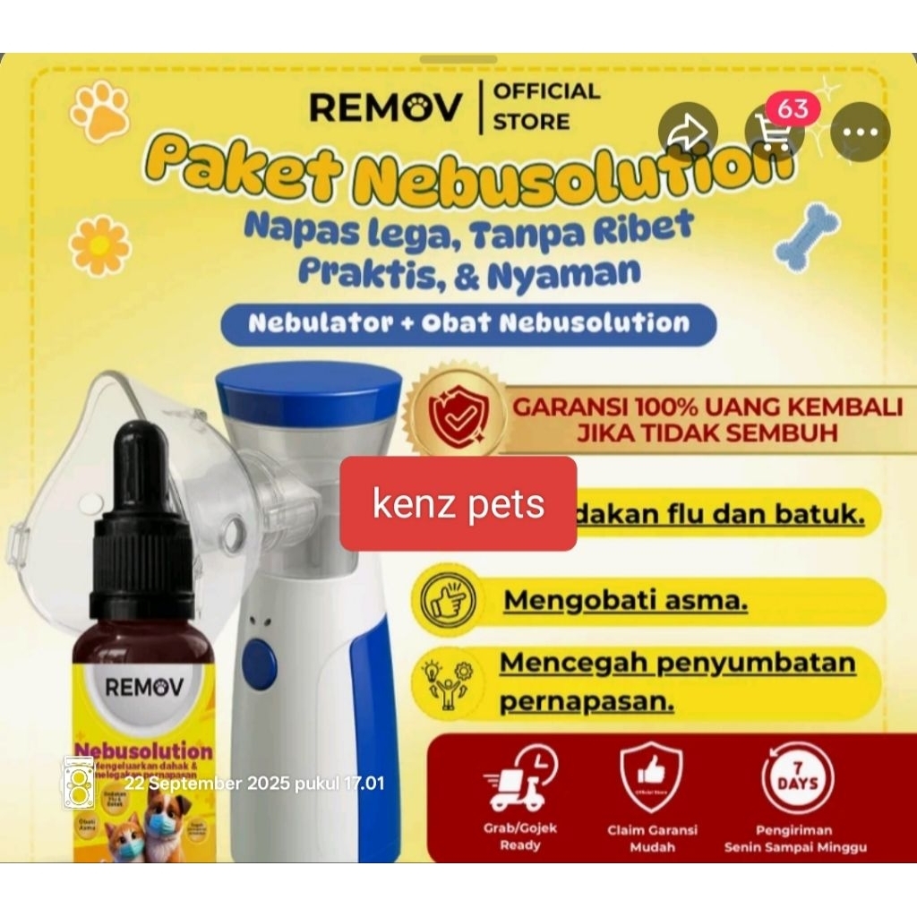 paket komplit nebulizer kucing