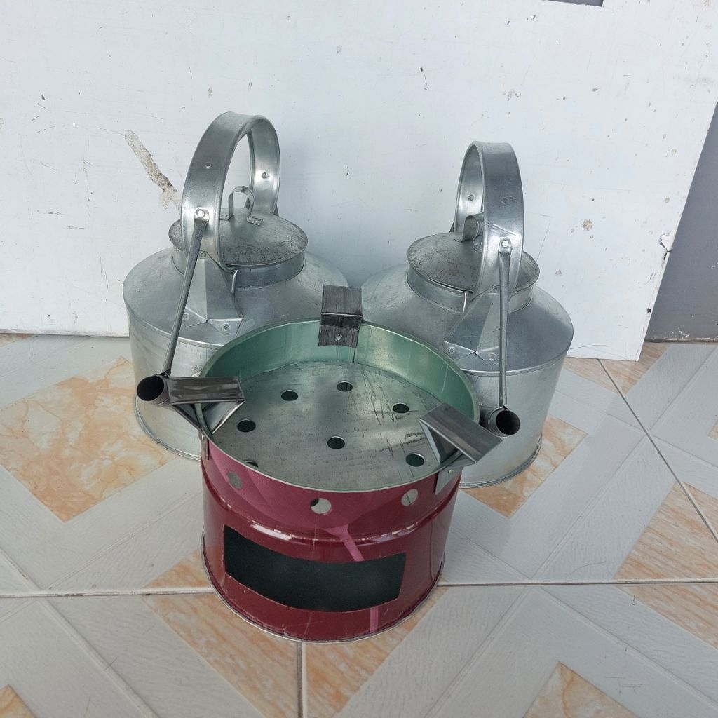 ceret angkringan satu set 5 literan bahan seng