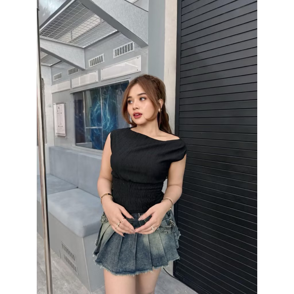 JOANA TOP ATASAN WANITA CROP TOP