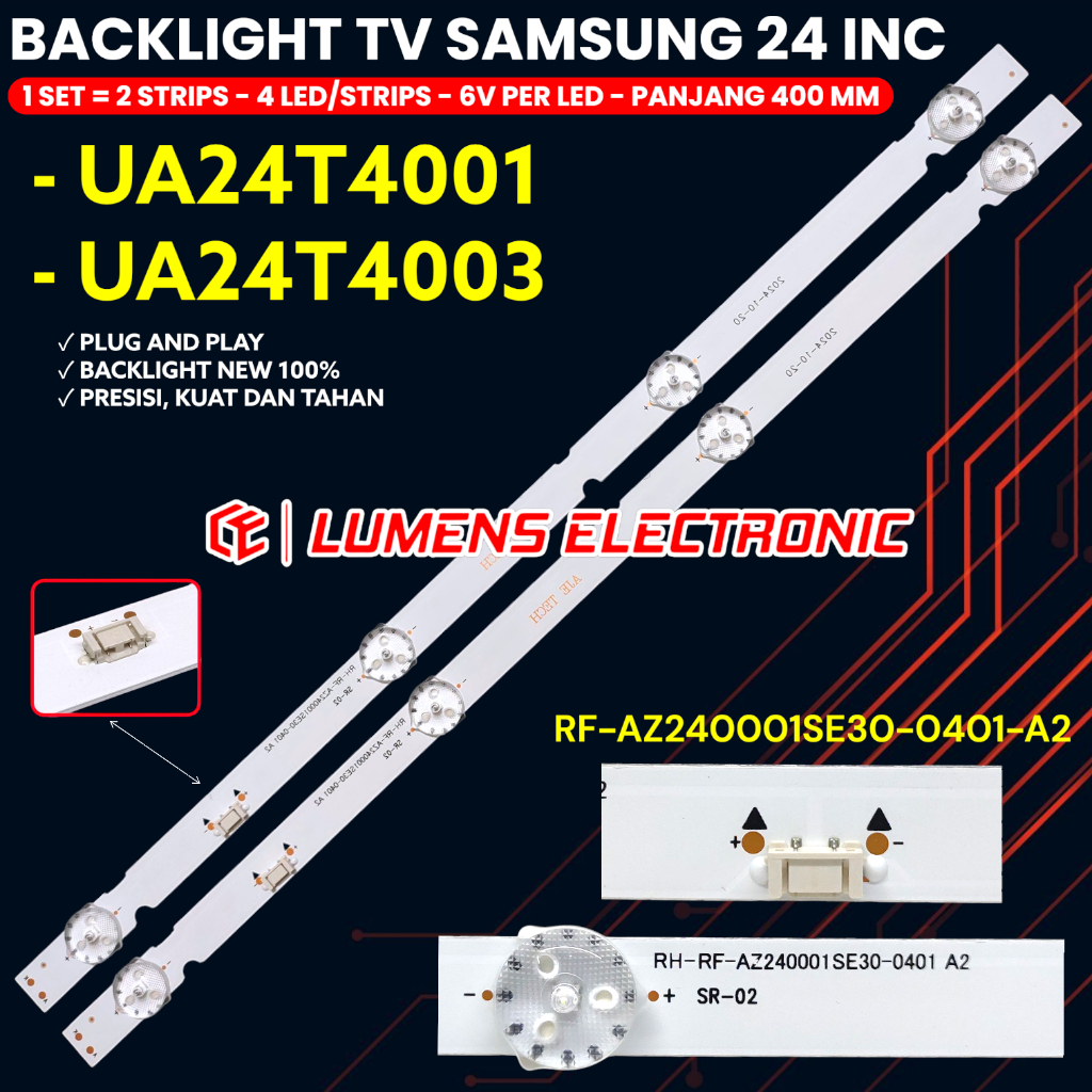 BACKLIGHT TV SAMSUNG 24 INCH UA24T4001AK UA24T4003AK UA24T4001 UA24T4003 24T4001 24T4003 24T BL LED