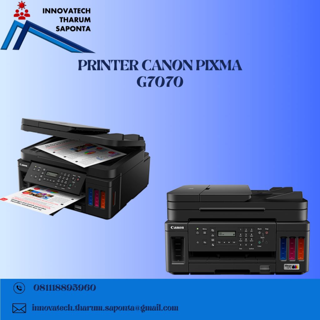 Canon PIXMA G7070 Printer Inkjet Warna Multifungsi