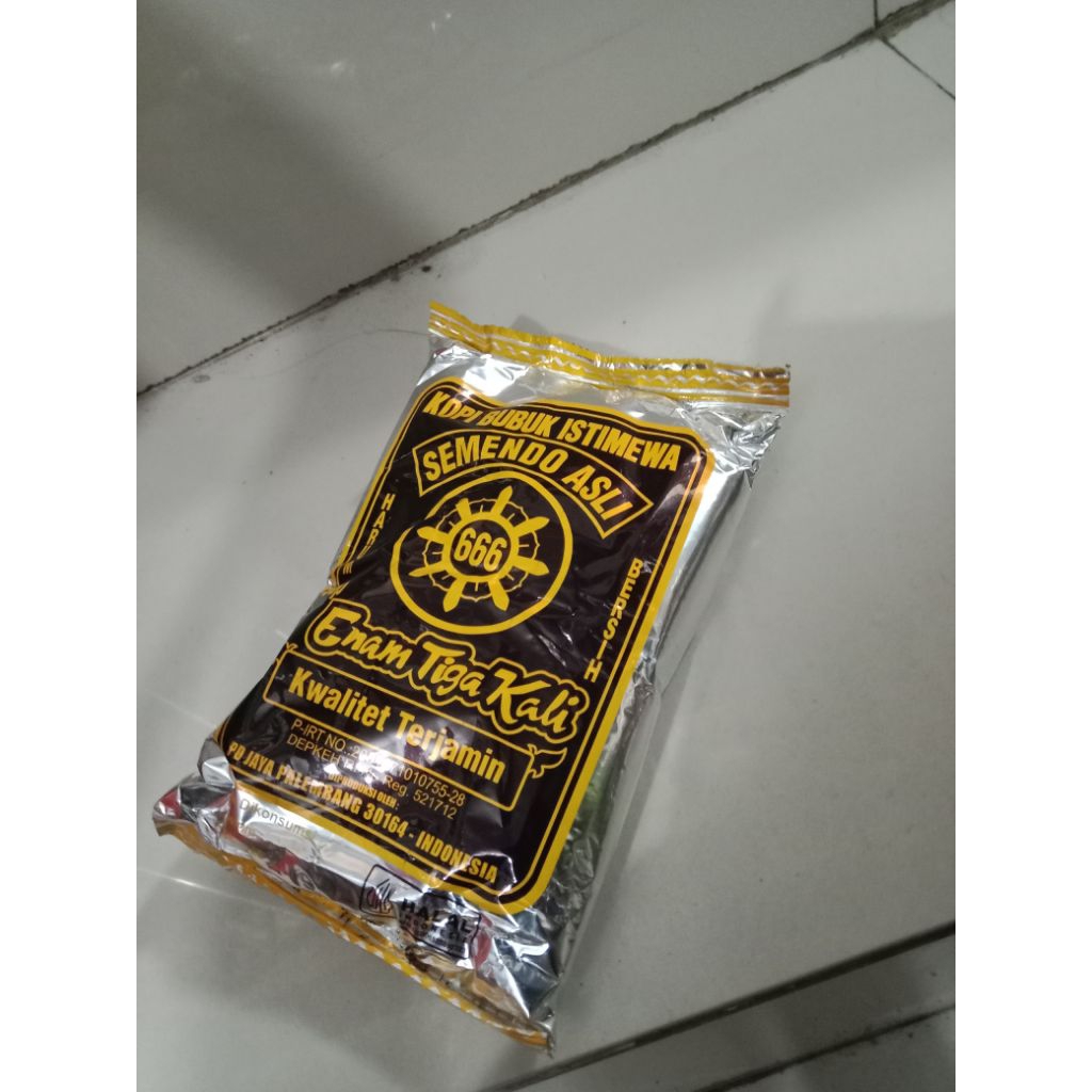 Kopi Semendo Cap 666 Kopi Setir asli Palembang 190 Gram