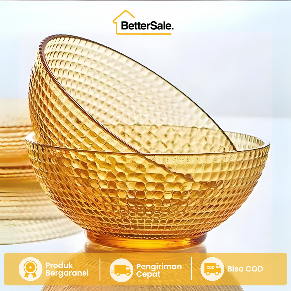 Mangkok Kaca Borosilicate Glass Bowl Tahan Panas Dingin