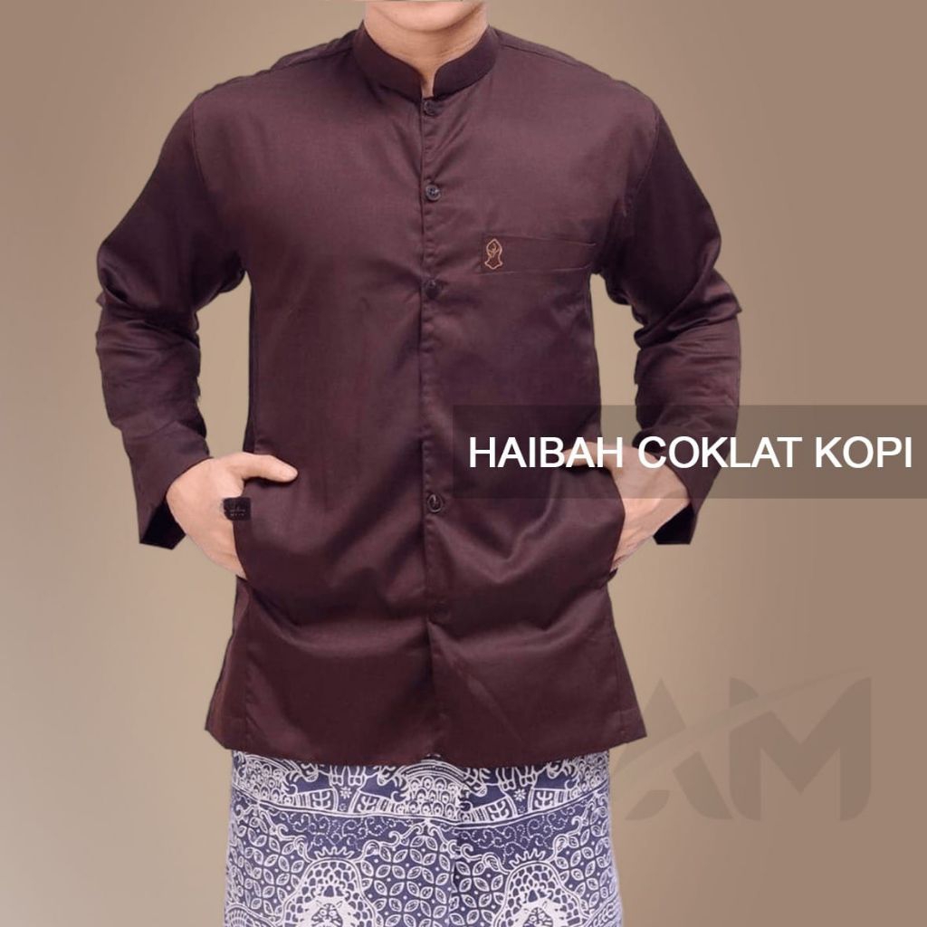 BAJU KOKO HAIBAH KAIN TOYOBO baju majlis taklim Baju Koko pria dewasa