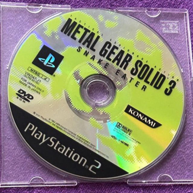 kaset ps2 original japan metal gear solid 3