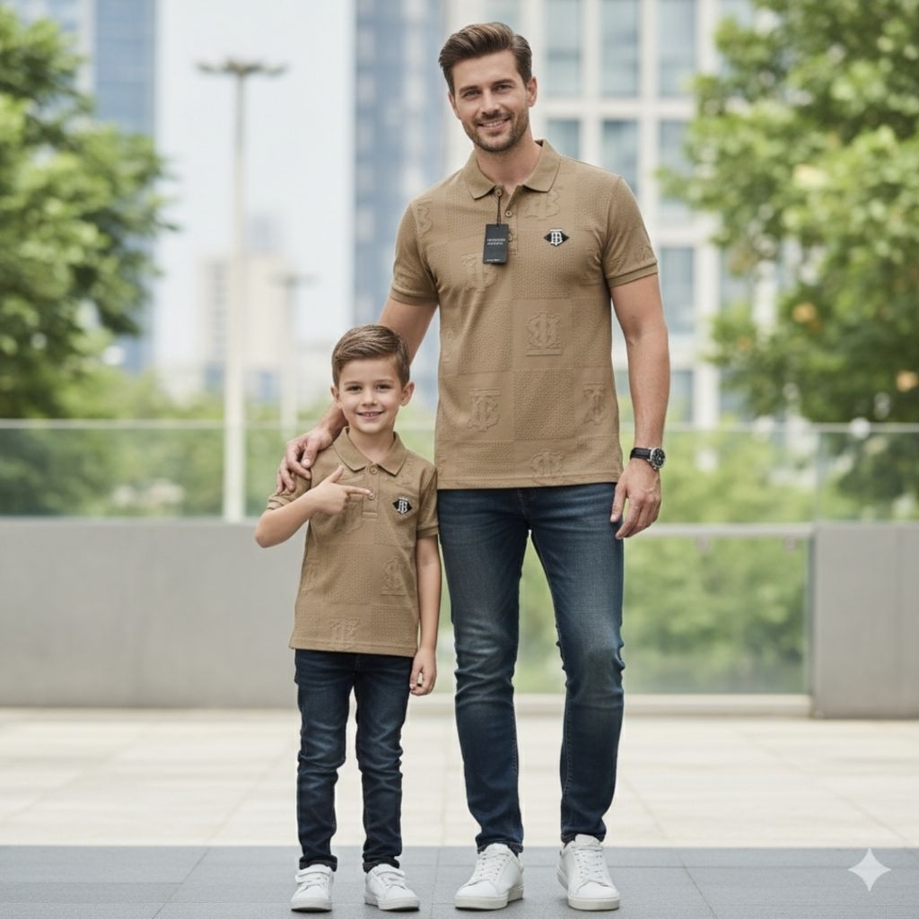 Kaos couple anak dan ayah - Kaos Polo Couple Ayah dan Anak