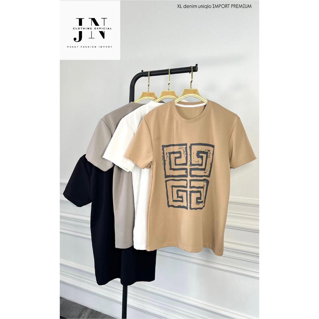 Kaos Import GIVENCHY XL denim uniqlo Premium Import | T-shirt Pria Logo Trendy" - Kaos Import - Jncl