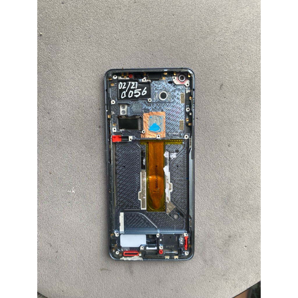 Frame LCD Vivo X50 Pro Original Copotan + Tombol / Tatakan LCD Vivo X50 Pro Original