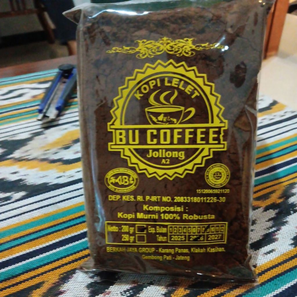 Kopi bubuk / Kopi lelet 200 gr khas jolong pati jawa tengah