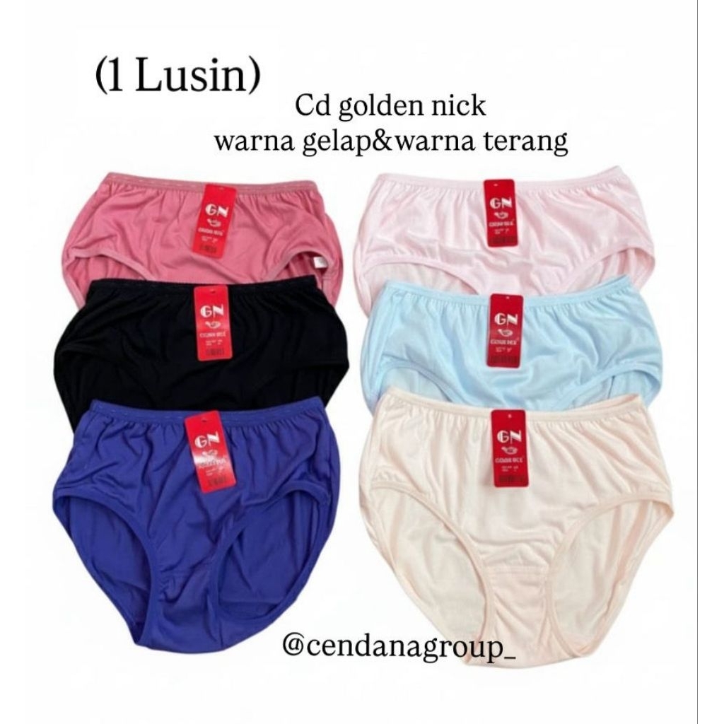 CD goldennick CD cewek katun 1 Lusin/celana dalam katun 1lusin