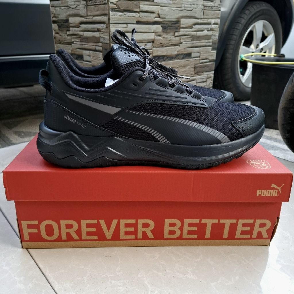 Sepatu Lari Puma Extend Lite Trail Running Black Original Size 46