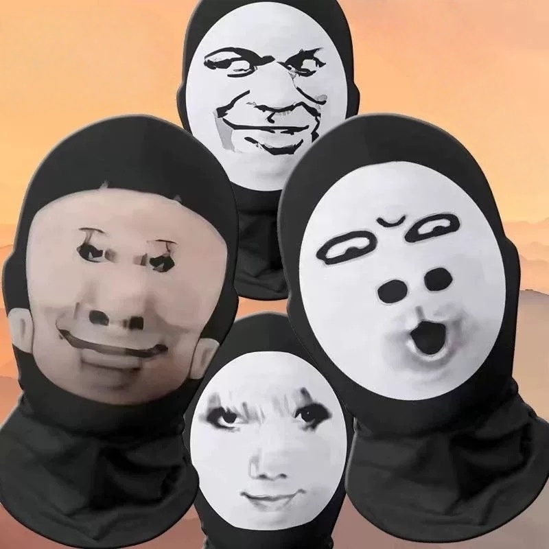 Topeng Lucu Untuk Peralatan Kepala Lelucon/Tung Tung Tung Sahur/Masker Lucu/Masker 3d//Buff Masker/T