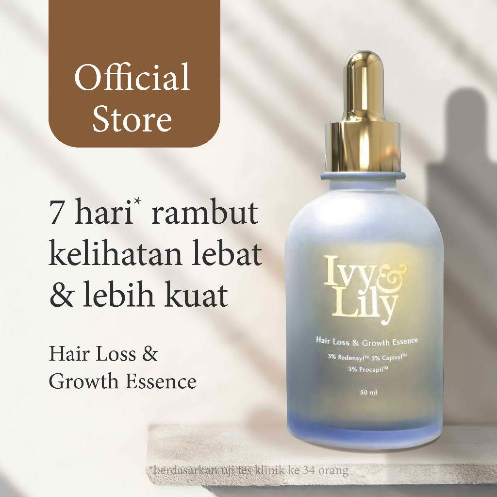 Ivy & Lily - Hair Loss & Growth Essence - 50ml | Hair Essence | Rambut Tipis | Sensitive Scalp | Hair Care