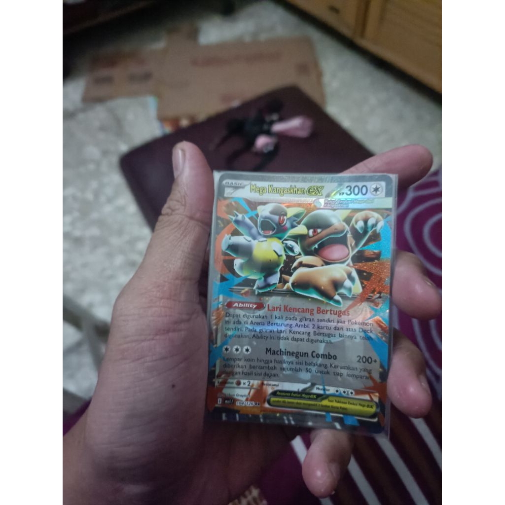 kartu pokemon bahasa Indonesia mega evolusi mega kangaskhan ex rr