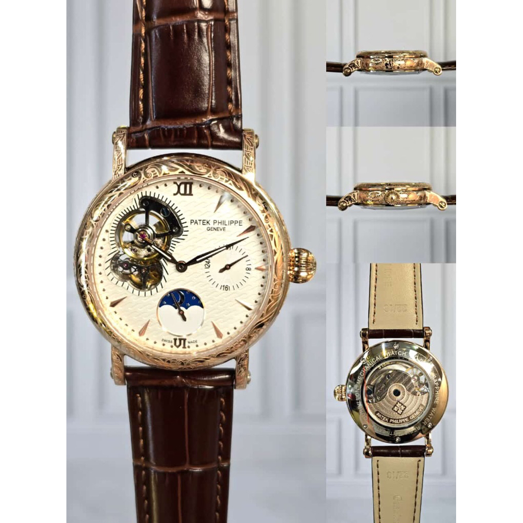 Jam Tangan Pria PP Tatto Moon Phase Automatic