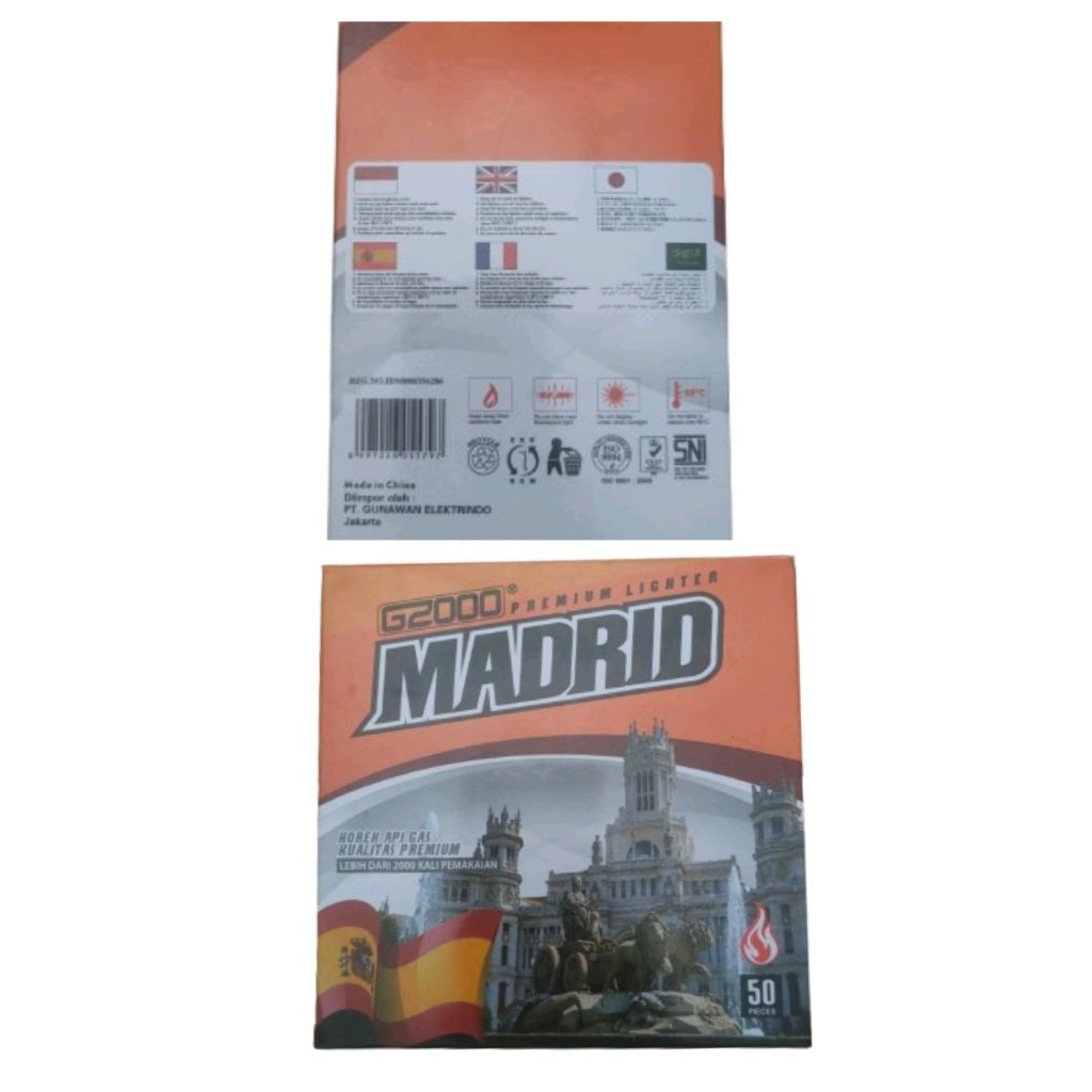 KOREK API GAS BARA MADRID G2000