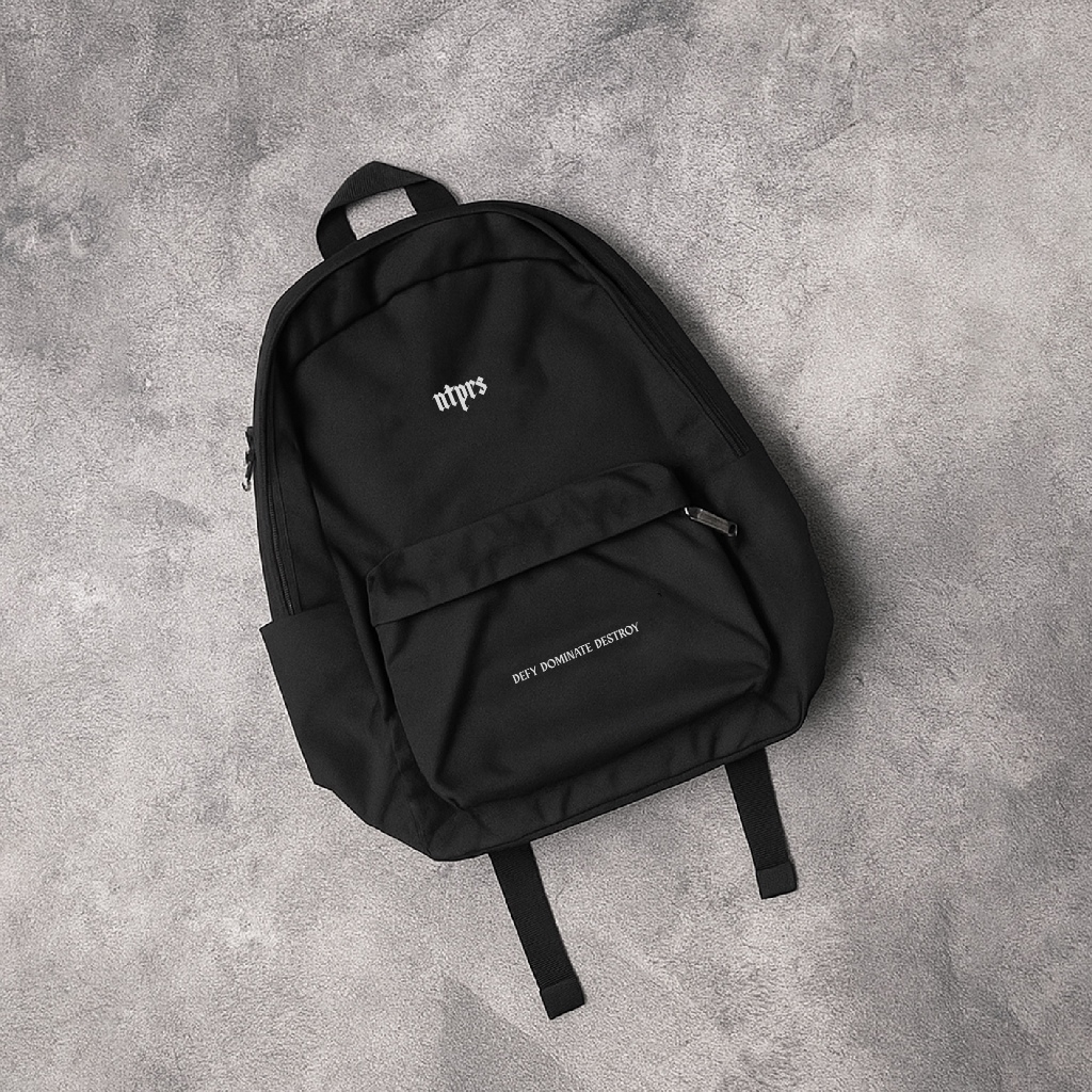 Tas Ransel Sekolah Pria Hitam Simpel Keren