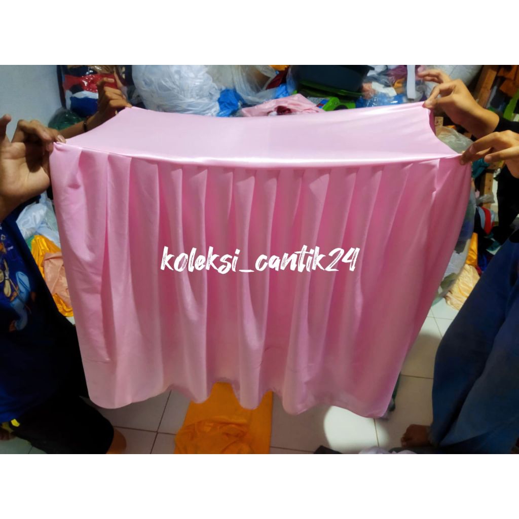 taplak meja instan/meja siswa 75cm x 60cm x 80cm  3 sisi