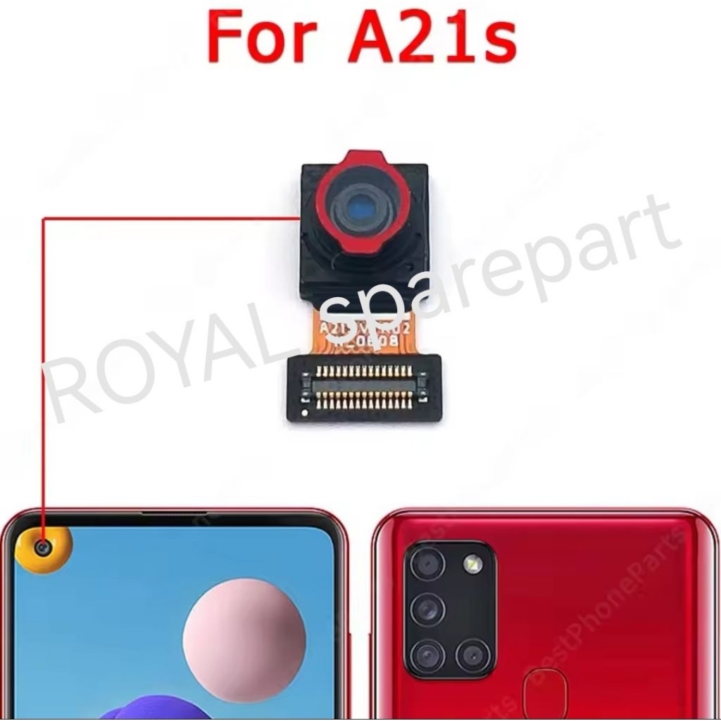 Kamera depan kamera selfie Samsung Galaxy A21S SM-A217 Original