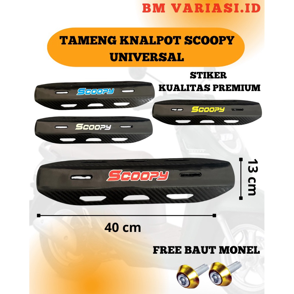 COVER KNALPOT HONDA SCOOPY|COVER SCOOPY 2016|TAMENG KNALPOT SCOPPY UNIVERSAL|COVER KNALPOT SCOOPY202
