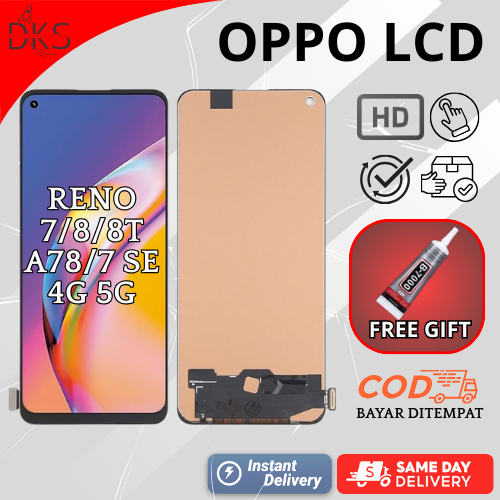 LCD OPPO TOUCHSCREEN RENO 7/RENO 8/RENO 8T/A78/7 SE/RE 4G 5G FULLSET ORIGINAL ORI NEW LAYAR SENTUH  