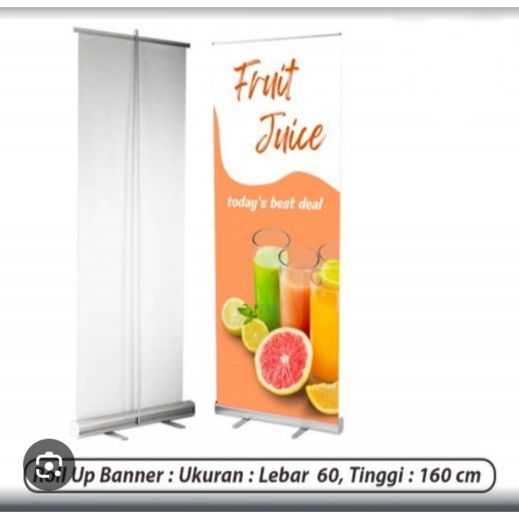 Roll Up 60x160cm bahan banner atau spanduk