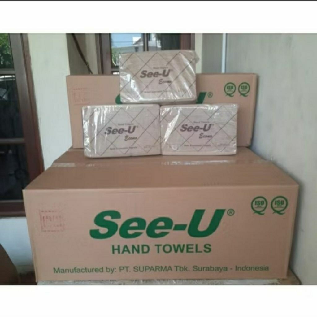 Tissue 1 Dus Isi 20 Pack Tisu See-U See U Hand Towel Econo Brown Coklat 150 Sheet