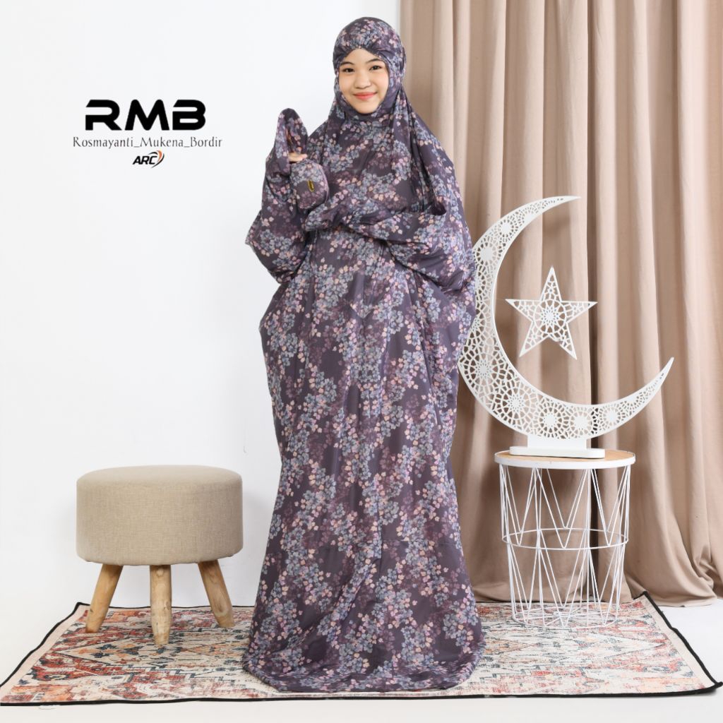 ARC - Mukena Travel Mini Pouch Anak Remaja Tanggung Mukena Terusan Anak Perempuan Parasut Korea