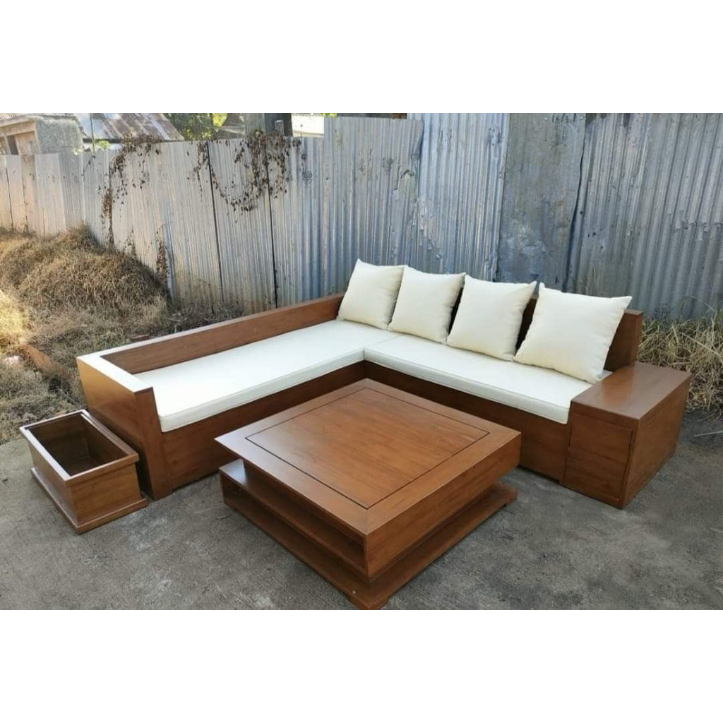 kursi sofa tamu kayu jati model box