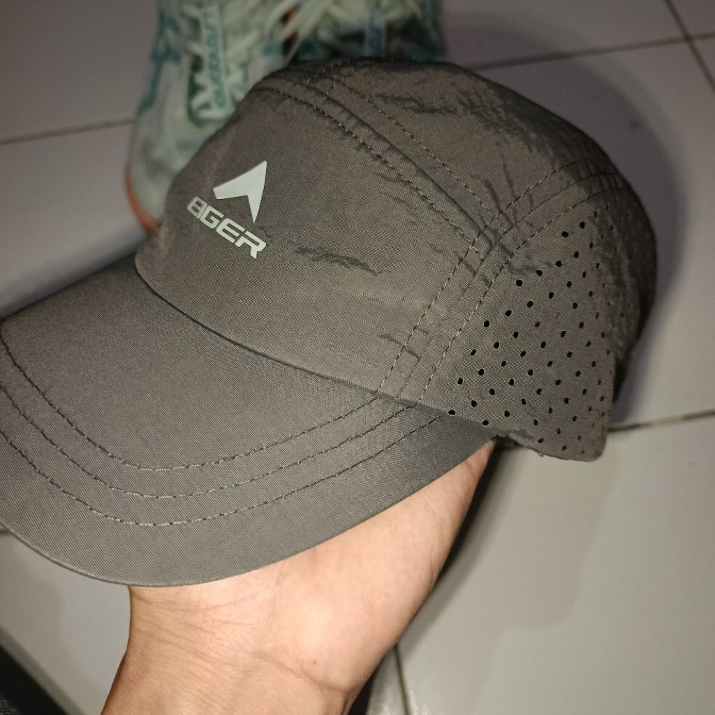 Topi Outdoor | topi Gunung Original eiger warna abu