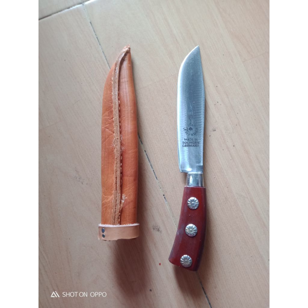 pisau HERDER + sarung kulit